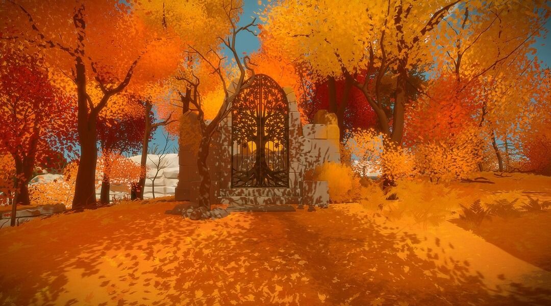 The Witness is Being Pirated A Lot - The Witness Autumn door