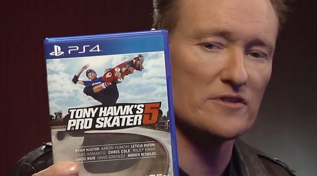 Watch Conan O'Brien Play Tony Hawk's Pro Skater 5 - Conan O'Brien with Tony Hawk's Pro Skater 5