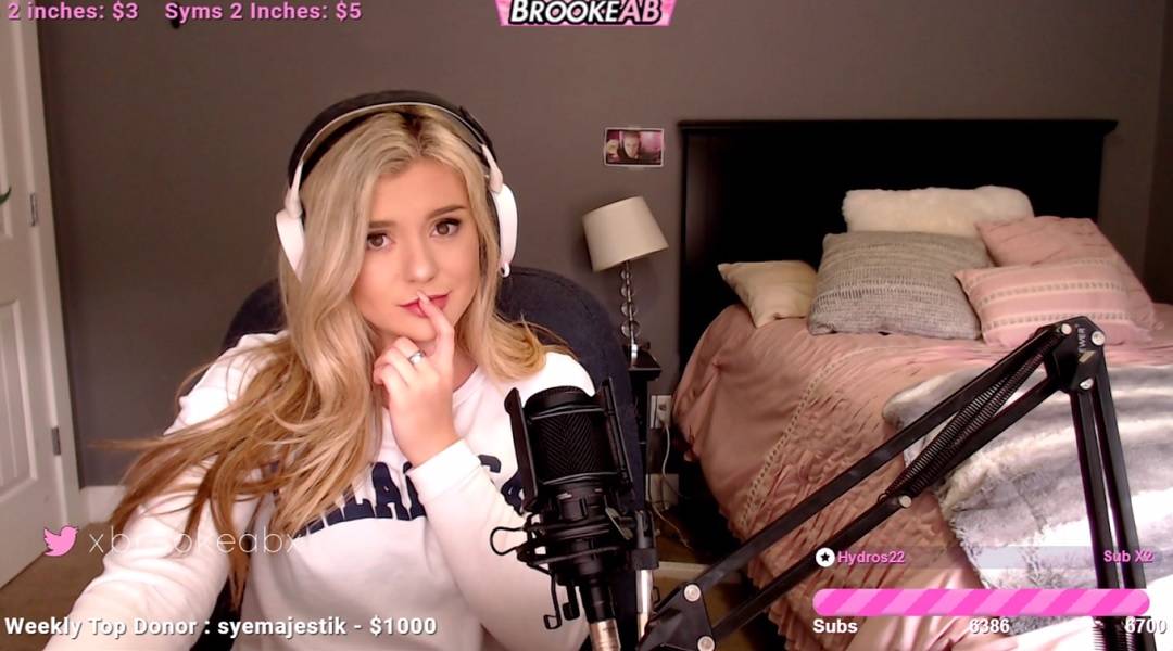 twitch streamer brookeab taking break after threats