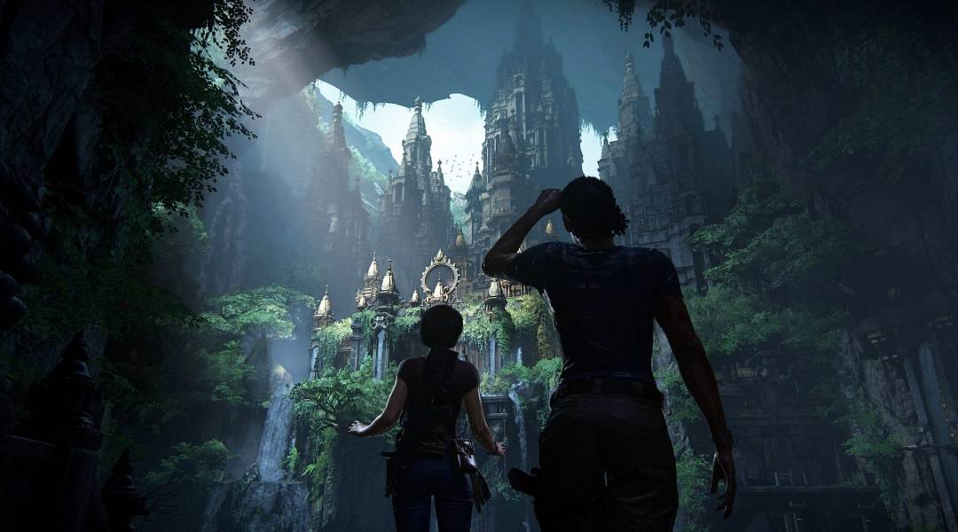 Uncharted: The Lost Legacy - All Photo Opportunities - Chloe and Nadine in temple
