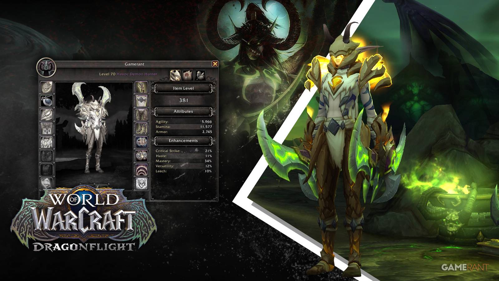 HAVOC demon hunter STATS world of warcraft dragonflight