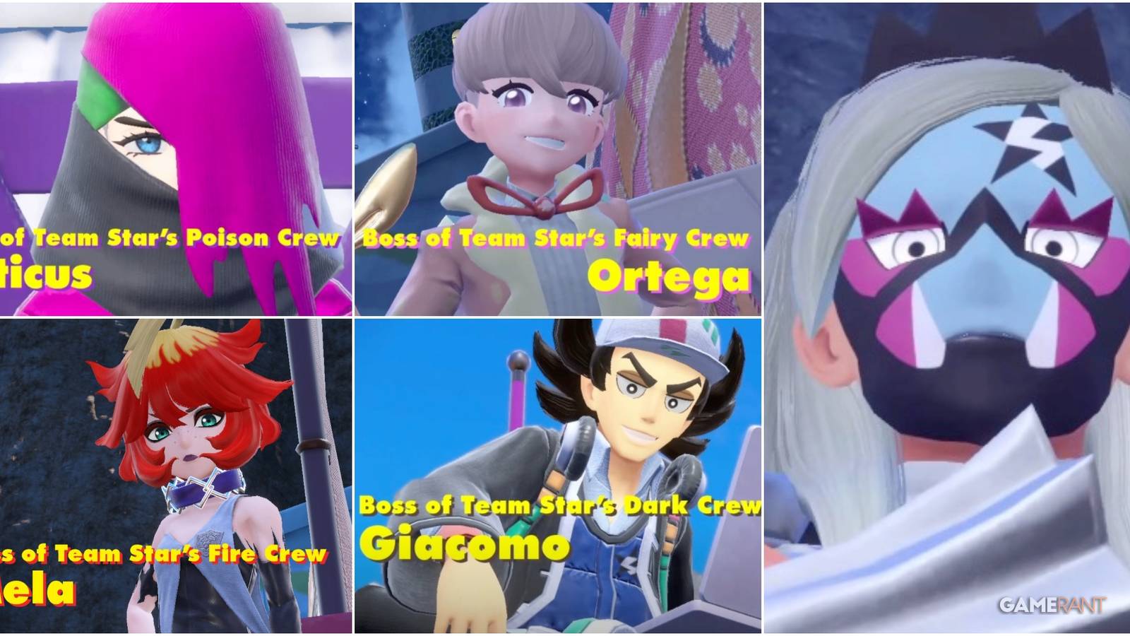 new_pokemon scarlet violet team star bosses ortega eri giacomo mela atticus (1)