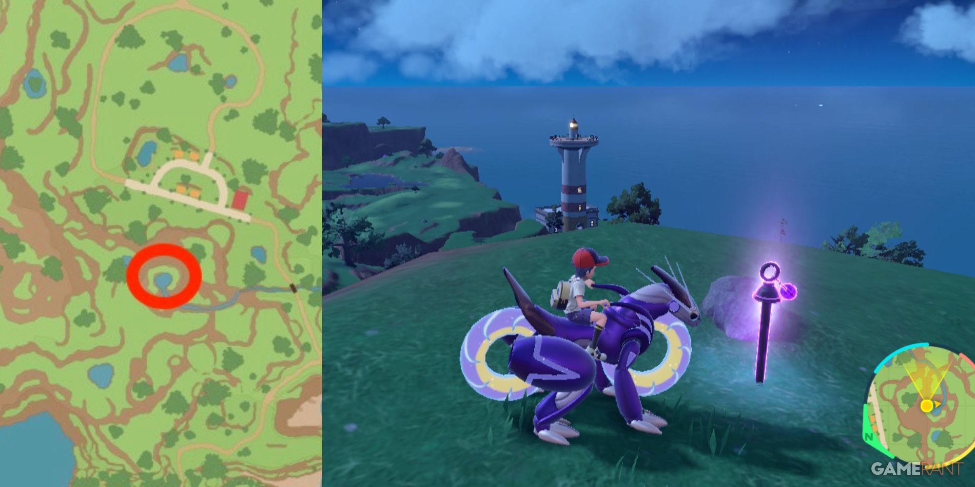 Pokemon Scarlet & Violet: All Purple Stake Places to Open Grasswither Shrine and Catch Wo-Chien
