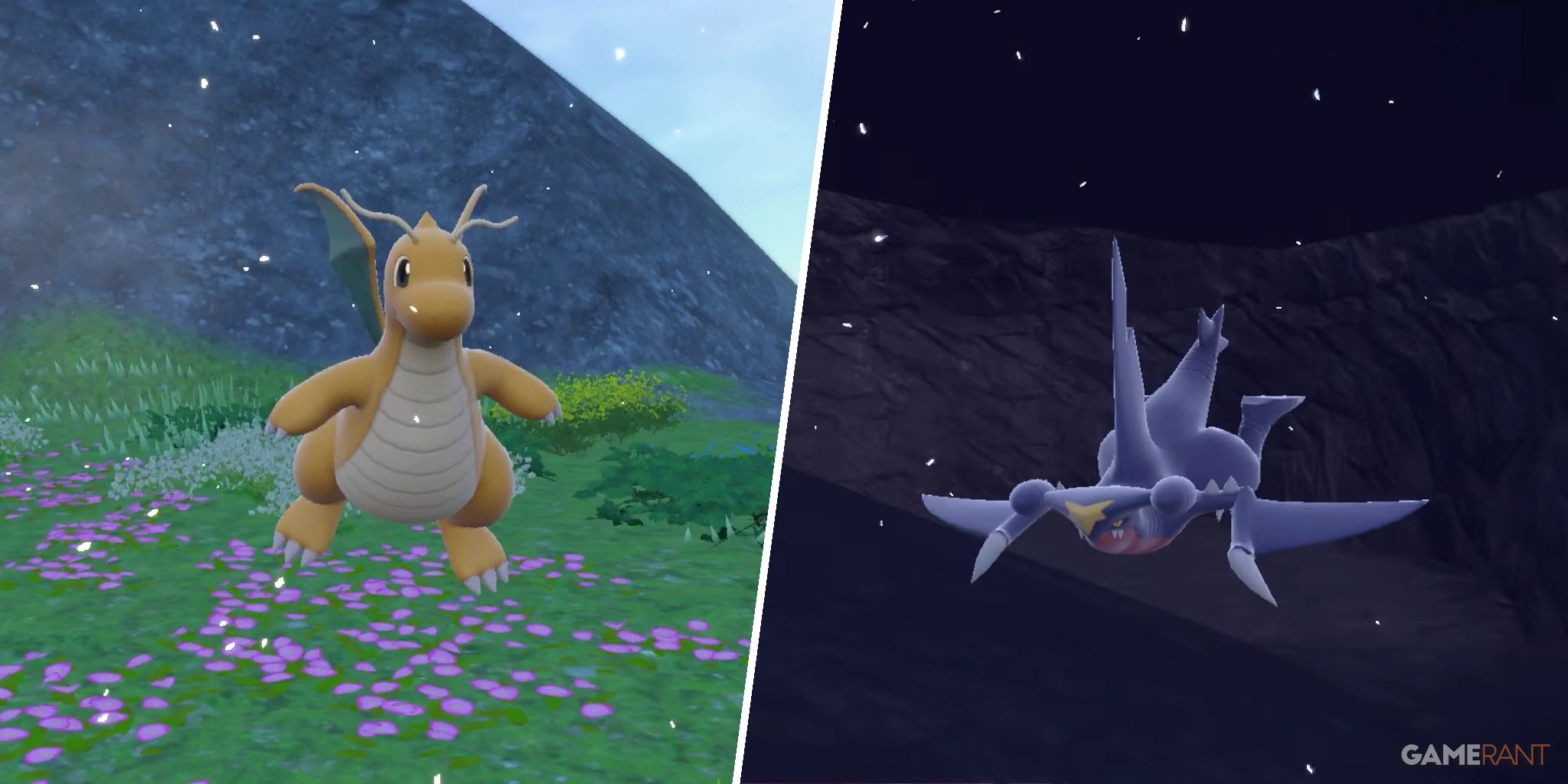 Dragonite and Garchomp in Pokemon Scarlet & Violet