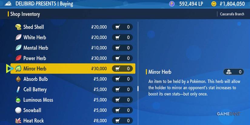 PokemonScarletBuyingMirrorHerb