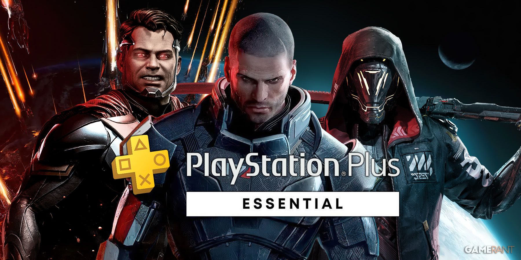 best-games-for-free-on-ps-plus-essential-2022-mass-effect-3-sheperd-ghostrunner-injustice-2-superman-gamerant