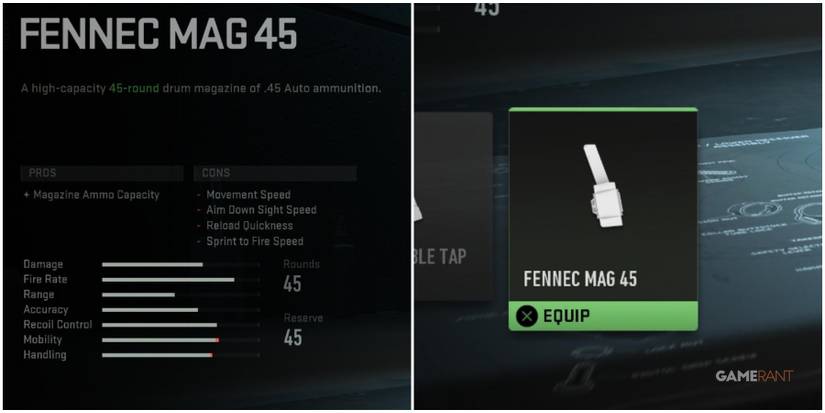 Call of Duty Warzone 2 Fennec 45 Mag