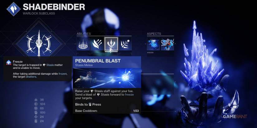 Destiny 2 Shadebinder Penumbral Blast Melee Ability