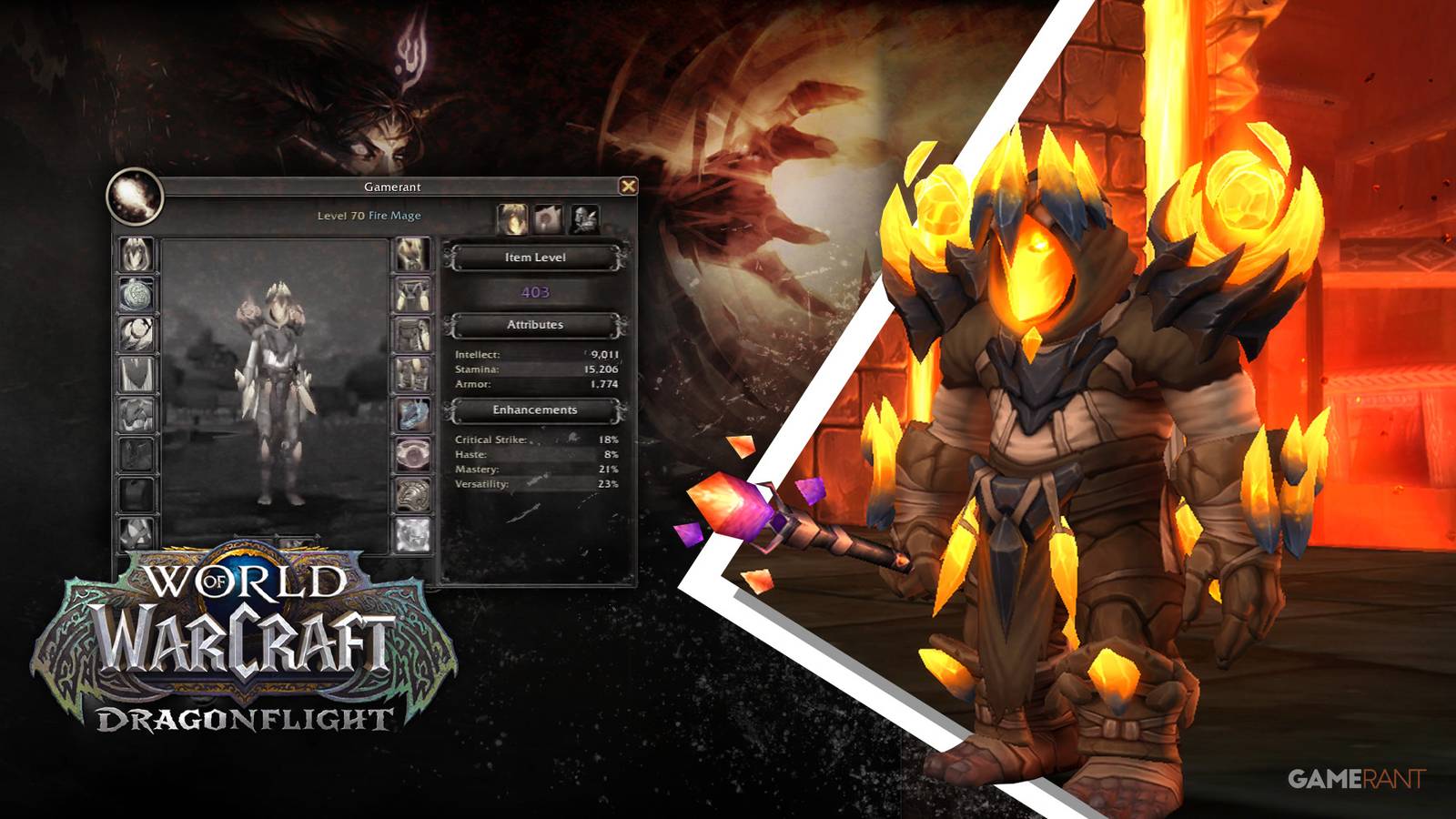 fire mage stats world of warcraft dragonflight