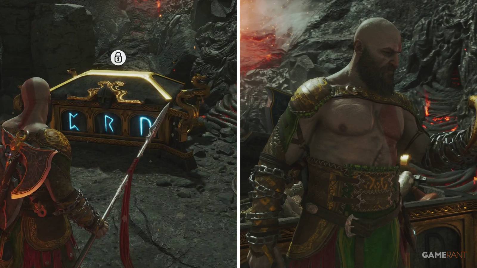 God of War Ragnarok: Burning Cliffs Nornir Chest Guide (Muspelheim)