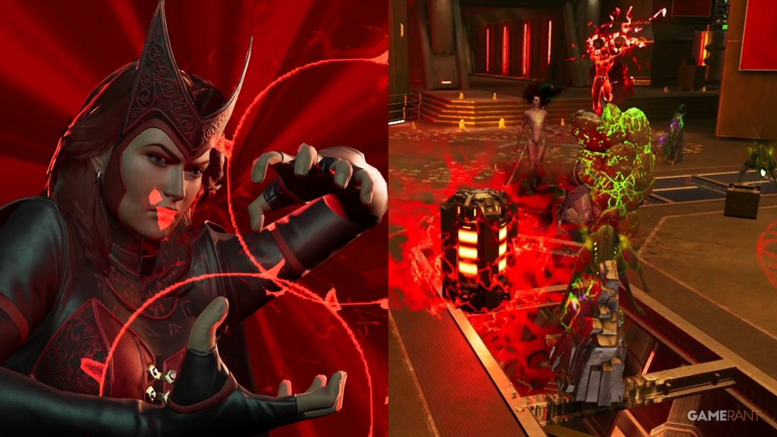 Marvel's Midnight Suns Best Deck For The Scarlet Witch Collage