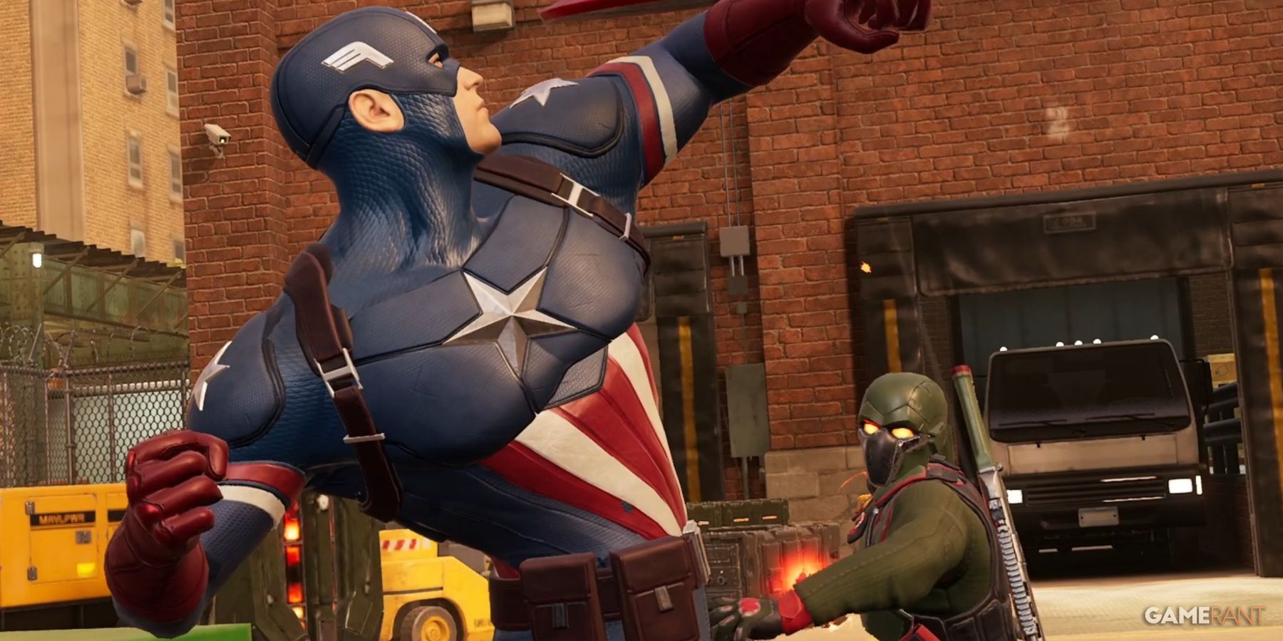 Marvel's Midnight Suns Captain America Punching A Foe