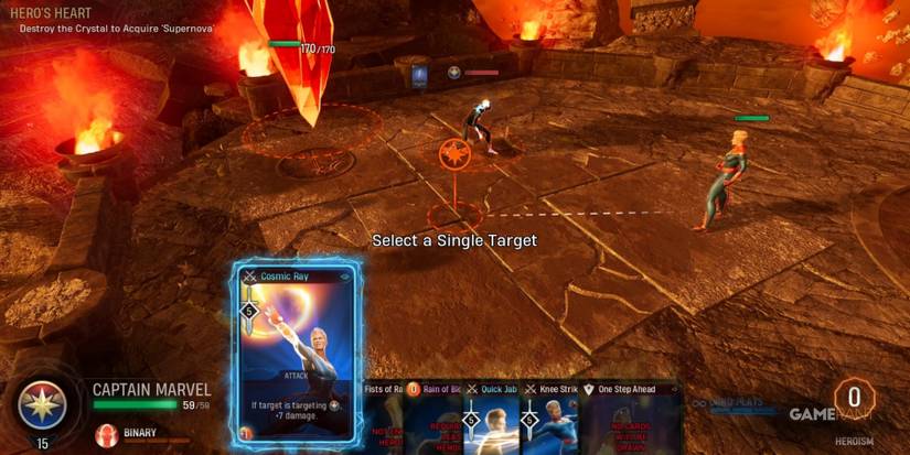 Marvel's Midnight Suns Captain Marvel Challenge Guide Step 1