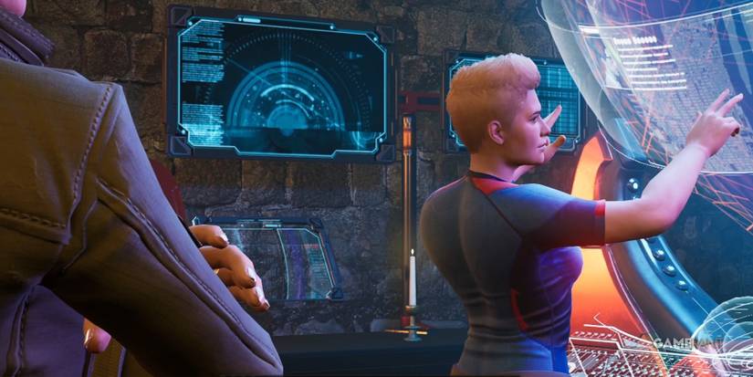 Marvel's Midnight Suns Captain Marvel In The War Room