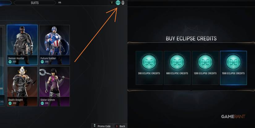 Marvel's Midnight Suns Purchasing Eclipse Credits