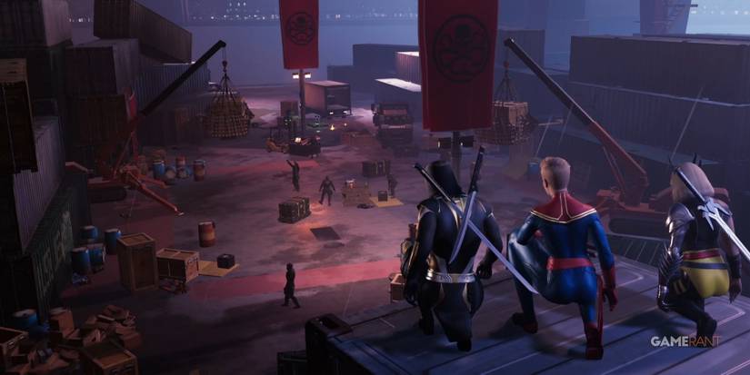 Marvel's Midnight Suns Team Checking Out A Site