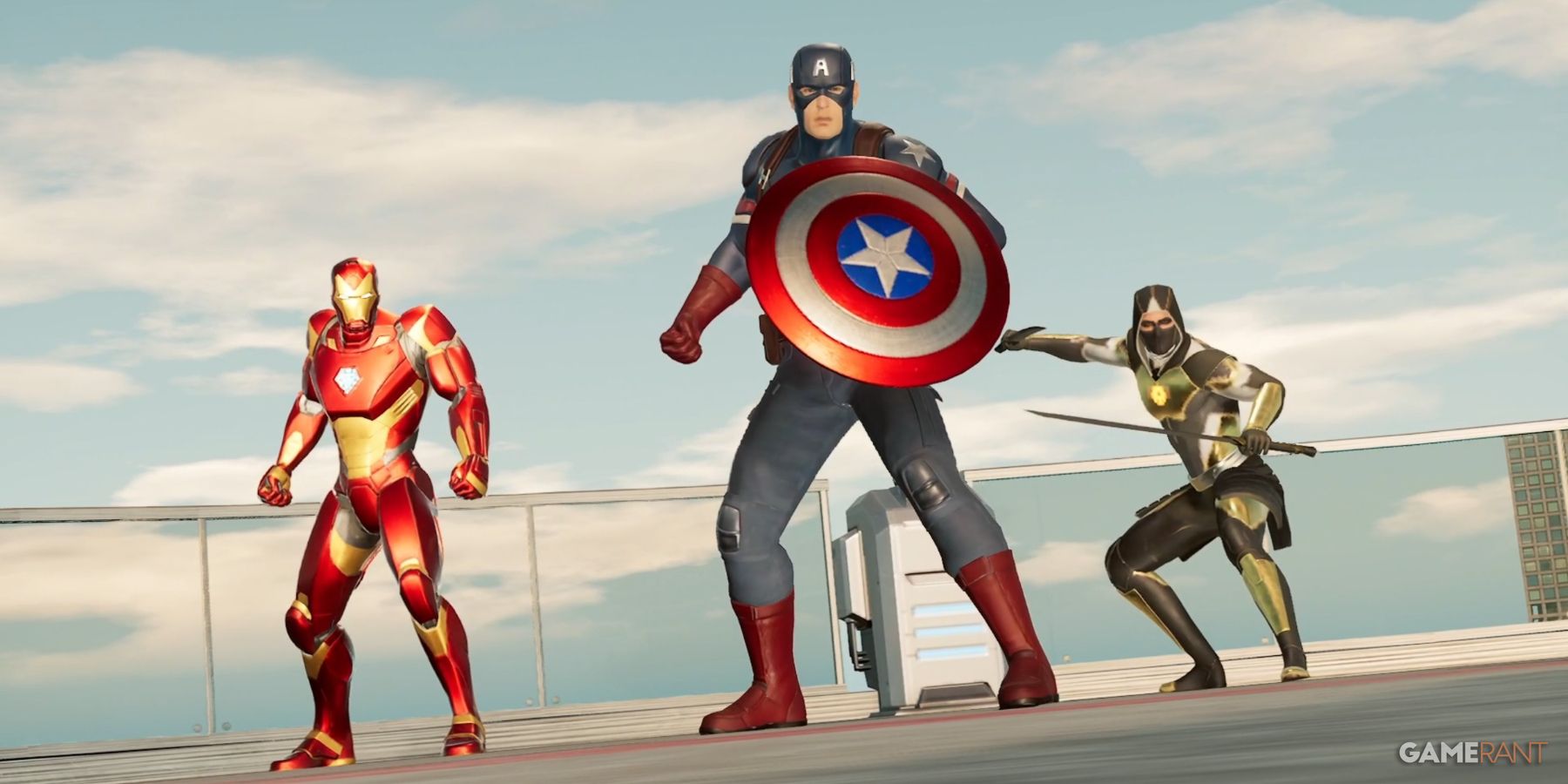Marvel's Midnight Suns Team On Top Of Avenger Tower