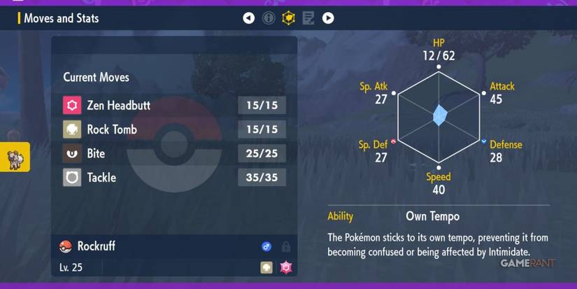 pokemon scarlet violet rockruff own tempo