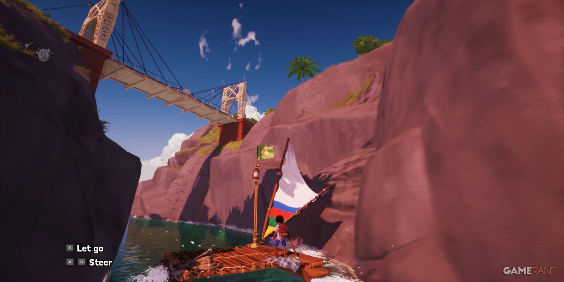 tchia pc preview sailing river bridge view