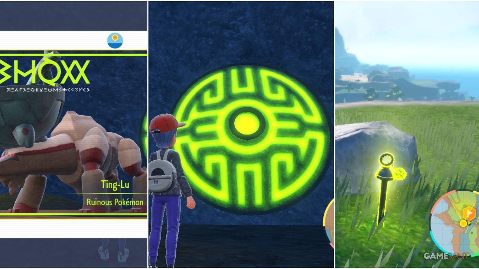 ting-lu fight pokemon scarlet violet groundblight shrine