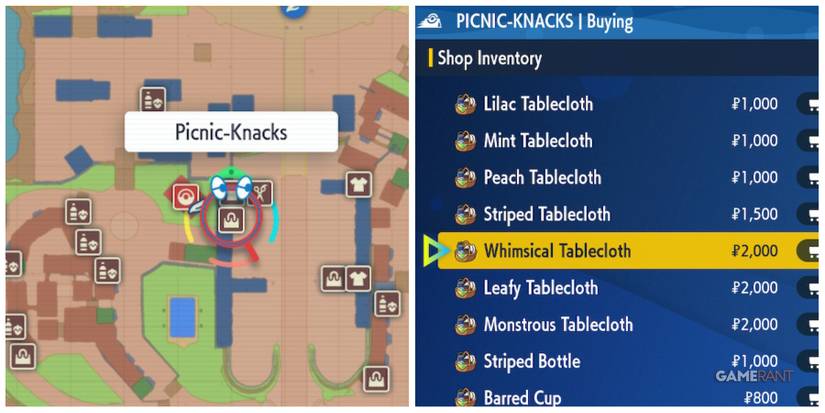 pokemon scarlet violet mesagoza picnic knacks