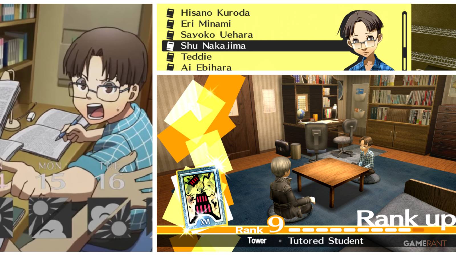 persona 4 golden shu nakajima social link