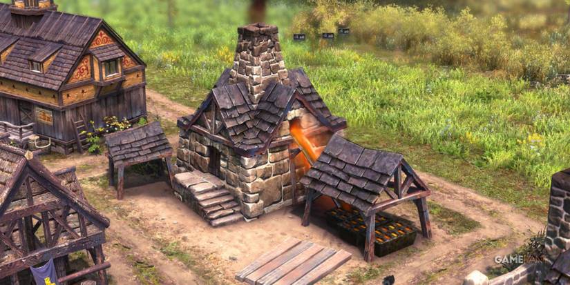 Farthest Frontier Foundry In Use Making Gold And Iron