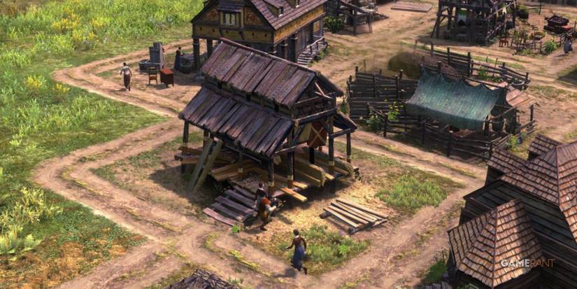 Farthest Frontier Saw Pit Used By Multiple Workers