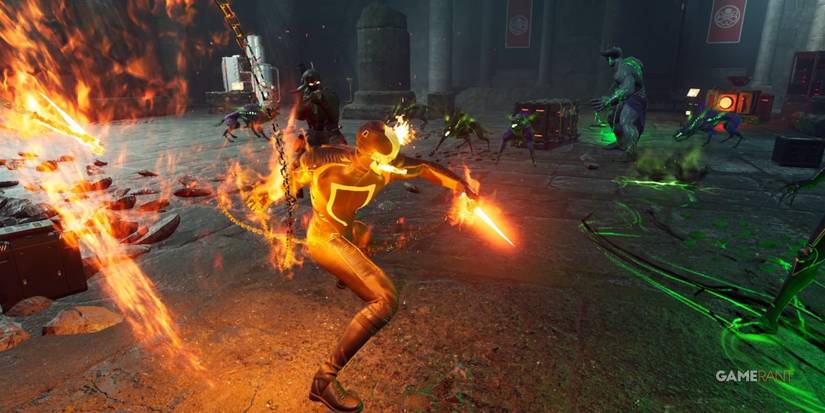 Marvel's Midnight Suns Ghost Rider Uses Lash