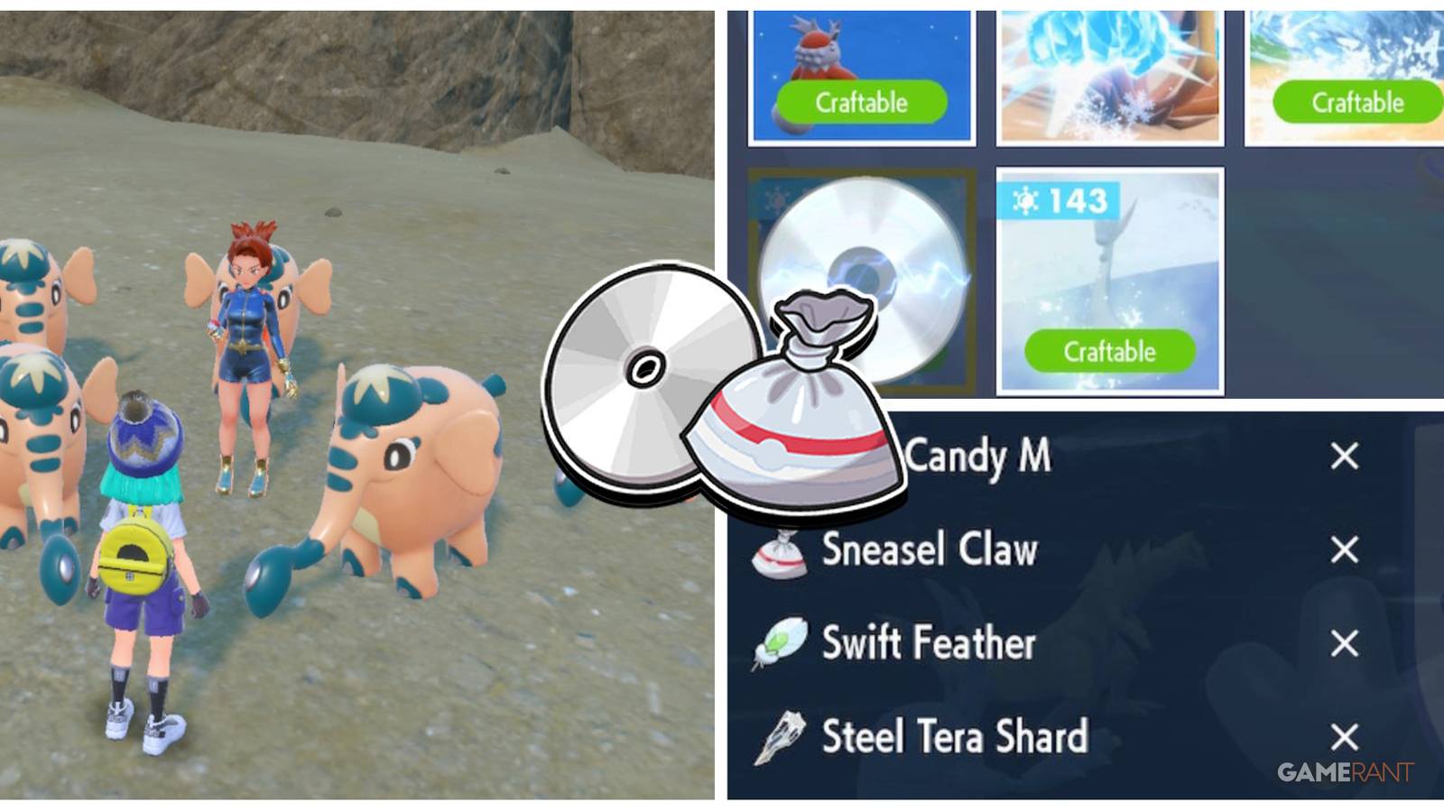 pokemon scarlet violet tm feature materials