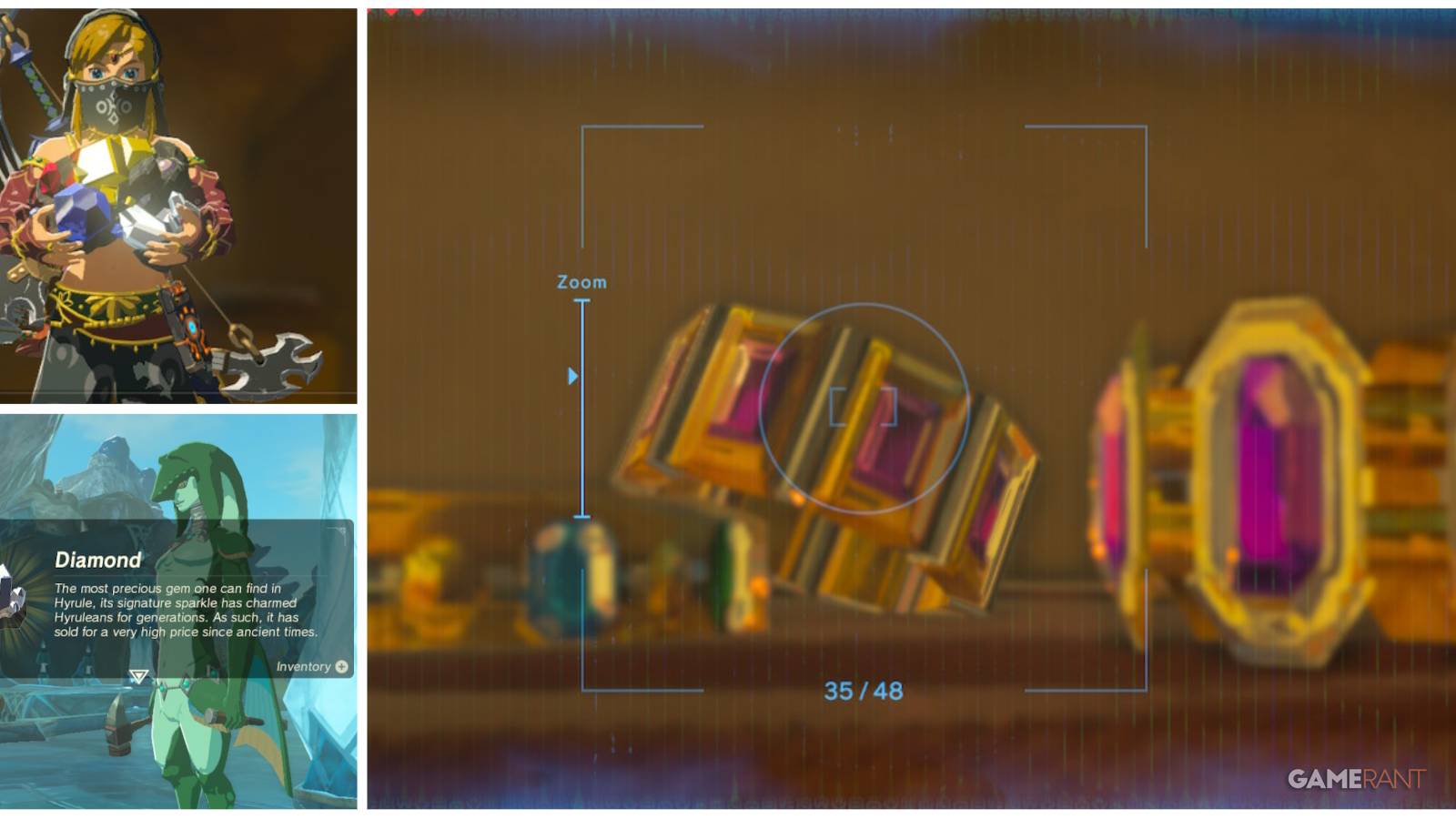 loz botw farming gems feature