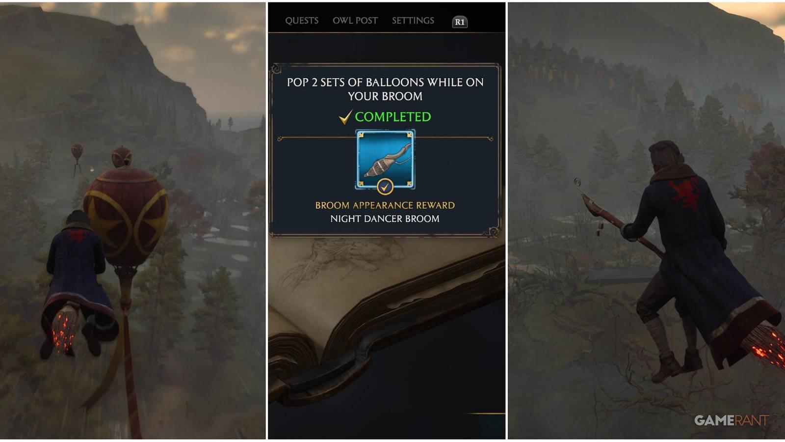 hogwarts legacy broom pop balloons