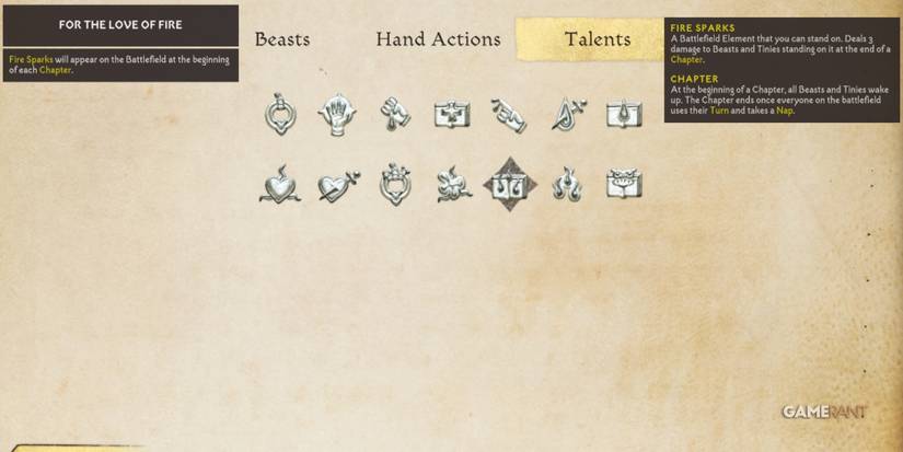 Inkulinati For The Love Of Fire Talent In The Bestiary