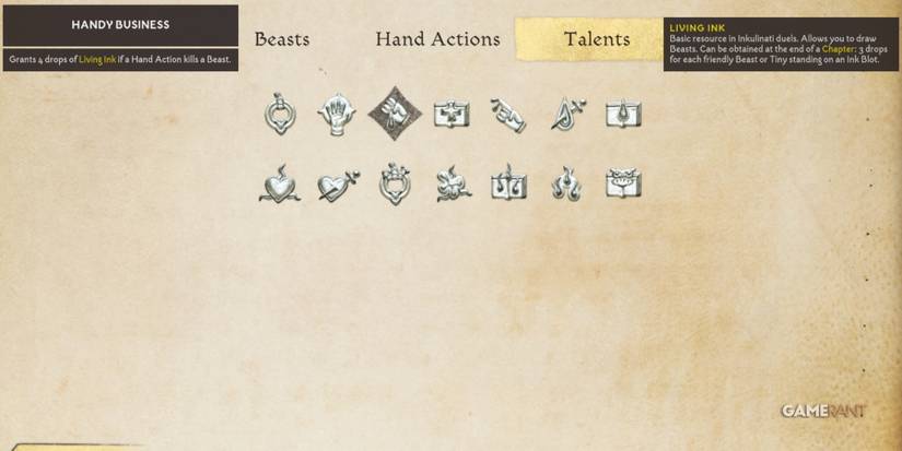 Inkulinati Handy Business Talent In The Bestiary