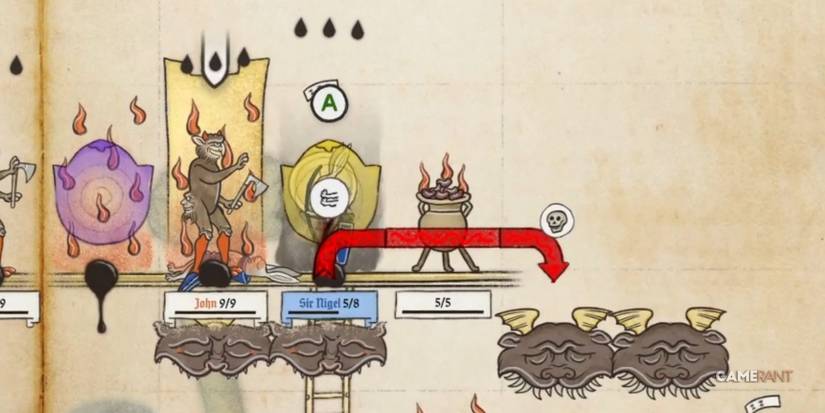 Inkulinati Pushing An Archer Off An Edge