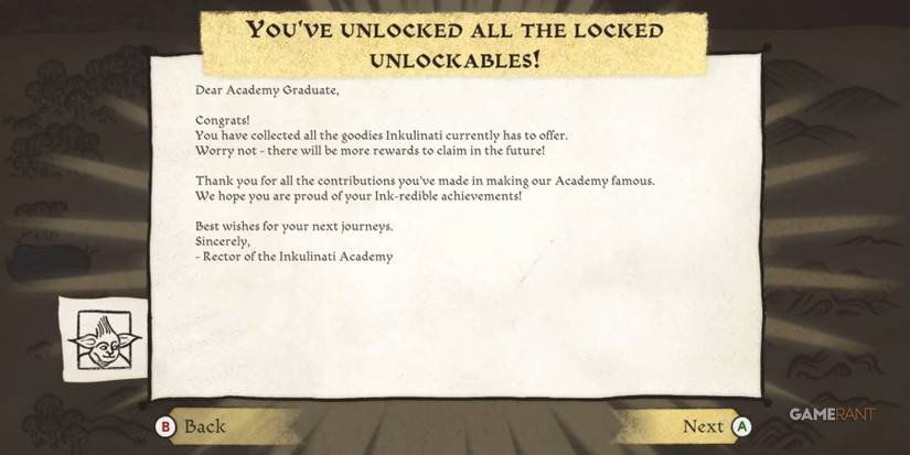 Inkulinati Unlocking Everything Message