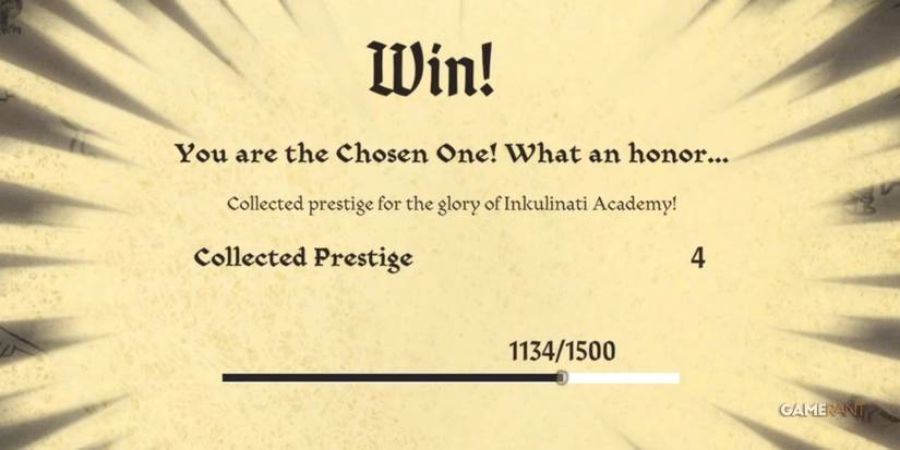 Inkulinati Winning The Game Screen