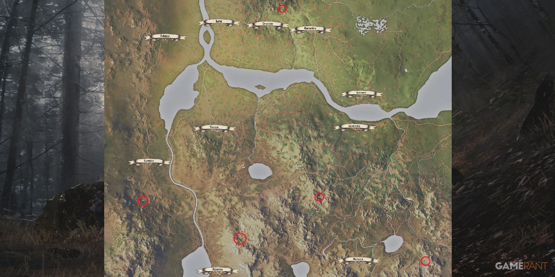 Medieval Dyanasty Cave Location Map