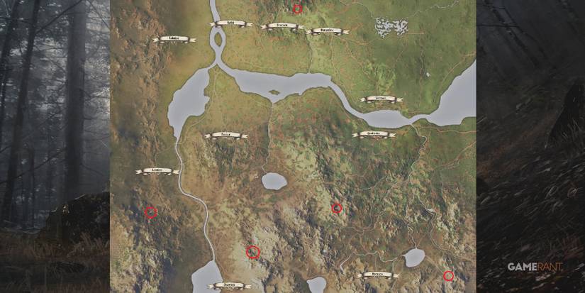 Medieval Dyanasty Cave Location Map