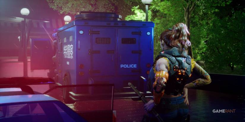 wanted dead cutscene police van