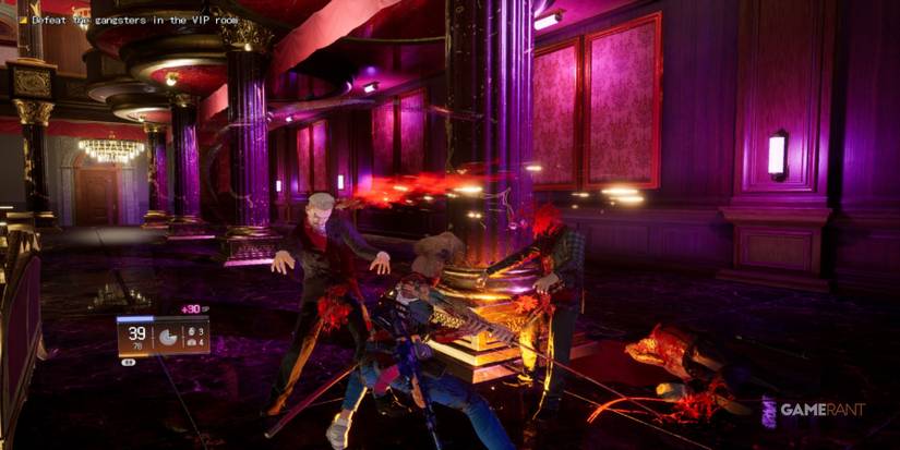 wanted dead slicing through enemies nightclub