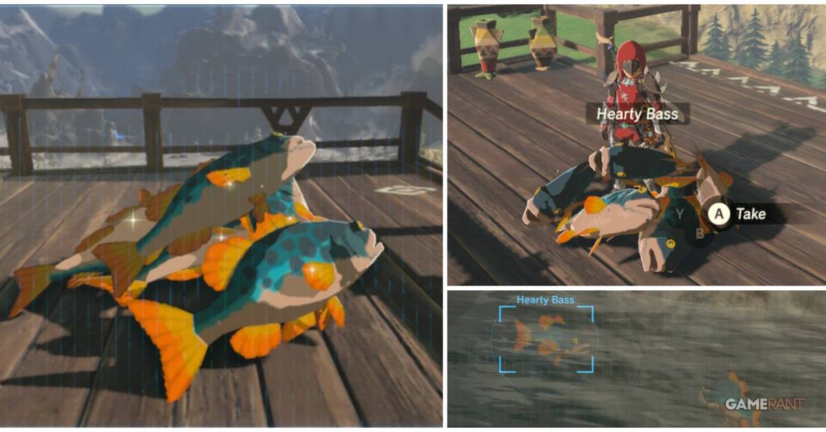 botw fish pole Breath of the Wild: Where to Farm Hearty Bass