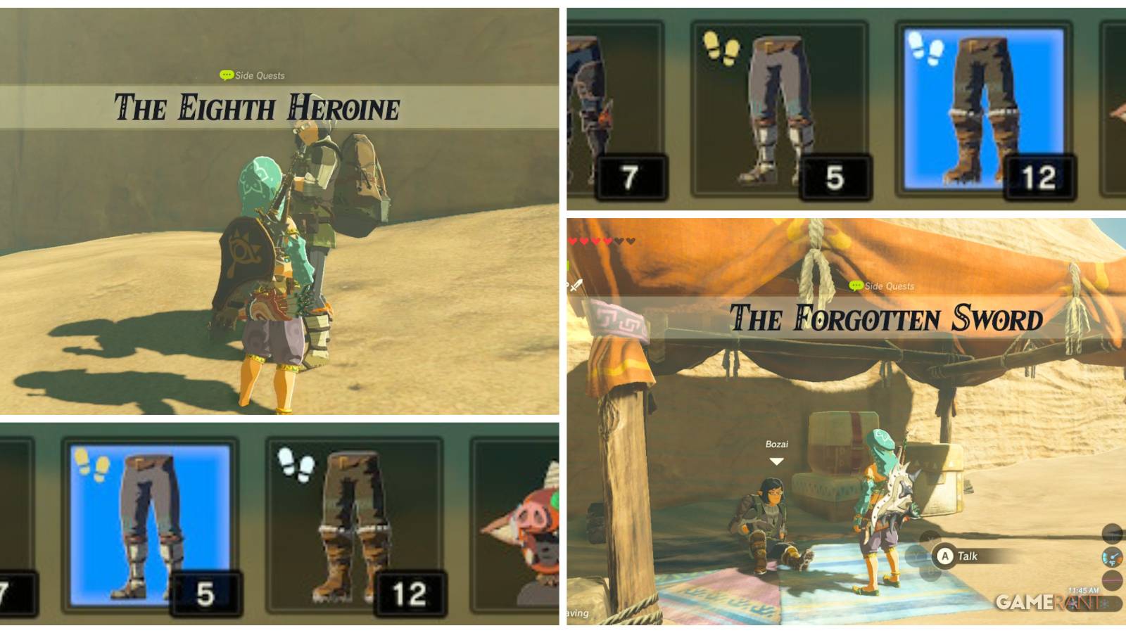 loz botw sand boots snow boots