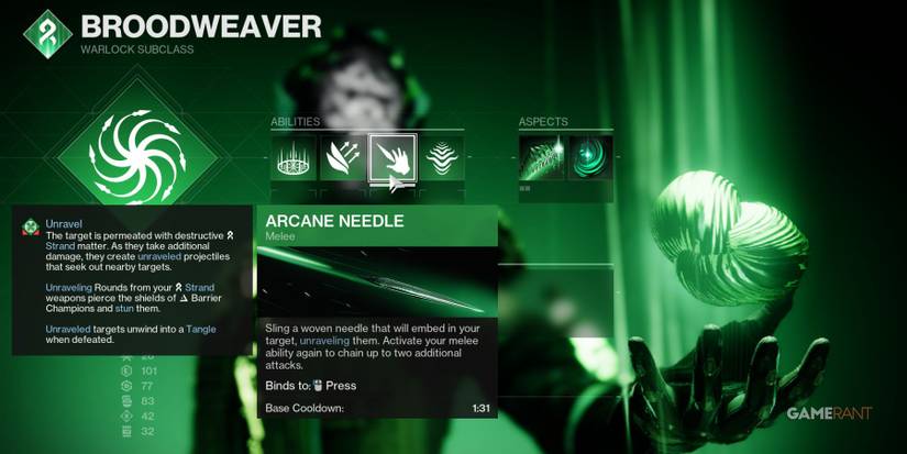 Destiny 2 Arcane Needle Strand Melee For Warlocks
