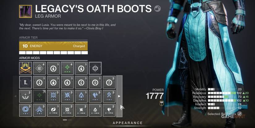 Destiny 2 Leg Armor Mods