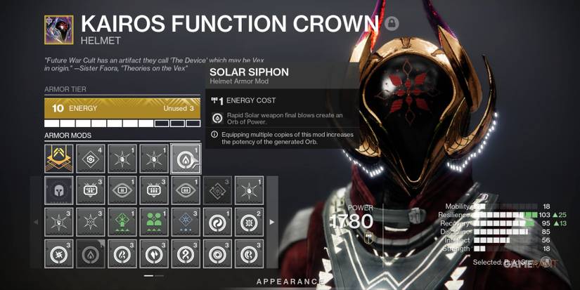 Destiny 2 Solar Siphon Mod