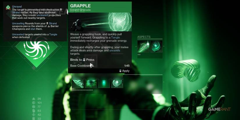 Destiny 2 Strand Grapple