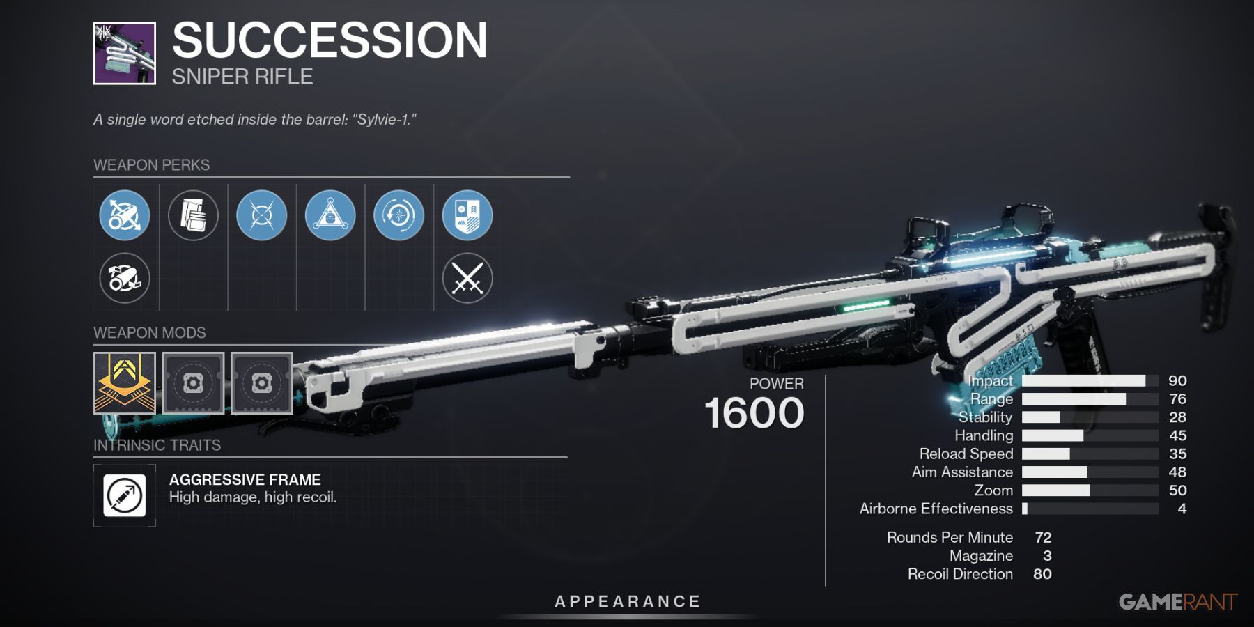 Destiny 2 Succession Sniper Rifle From Deep Stone Crypt