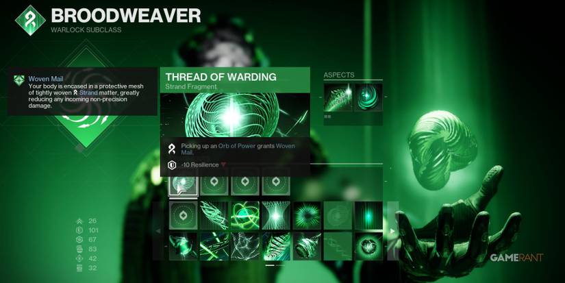 Destiny 2 Thread of Warding Strand Fragment