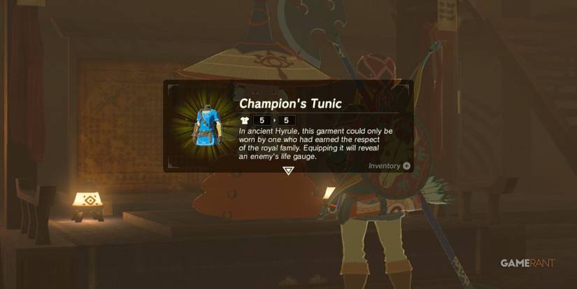 loz botw champion tunic